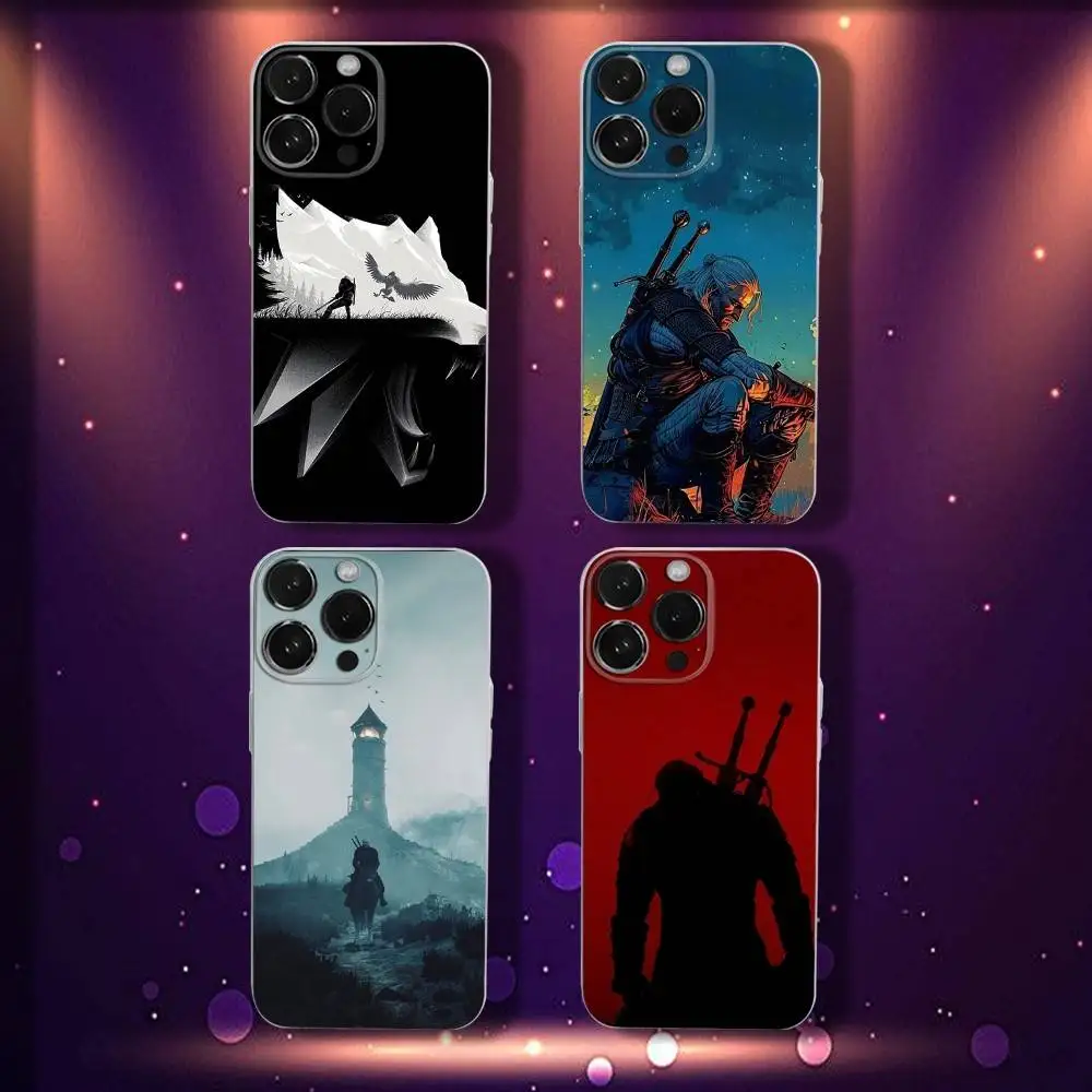 

Game The W-Witchers Phone Case For iPhone 16,15,14,13,12,11 Pro,Max,Plus,X,XS,XR,SE4,E Mini Transparent Soft Cover