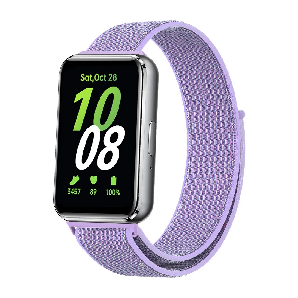 สายรัดไนลอนแบบนิ่มสำหรับ Samsung Galaxy Fit 3, สายรัดข้อมือยืดหยุ่นปรับได้