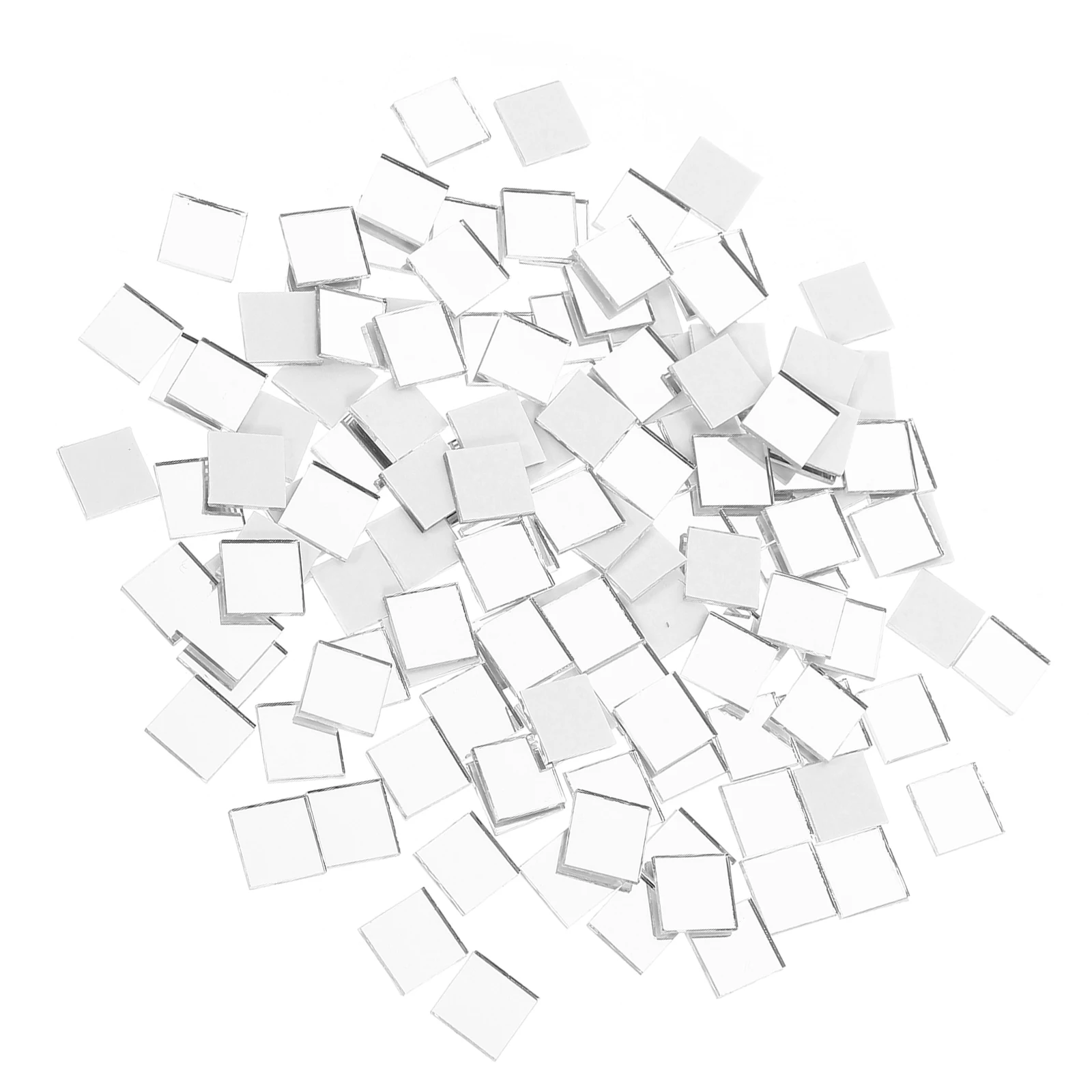 

400Pcs Square Glass Mosaic Tiles Self Adhesive Mirror Tiles for DIY Crafts Home Decoration Water Resistant Art
