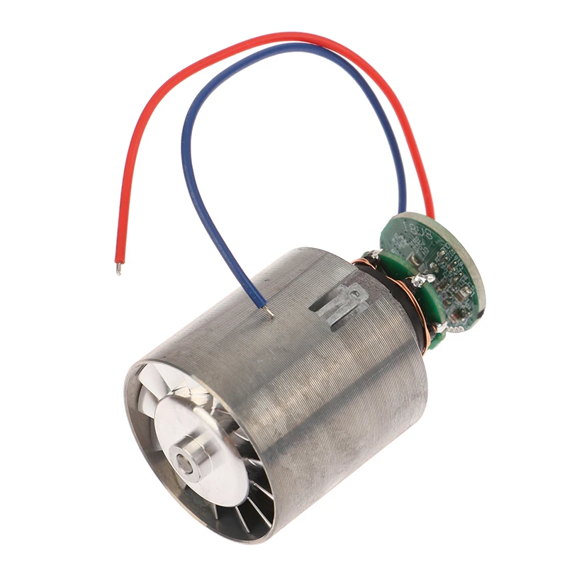 Mini Brushless Motor 100W 100000RPM High-speed CNC Metal Impeller Ducted Fan 12V Stepless Speed Regulation