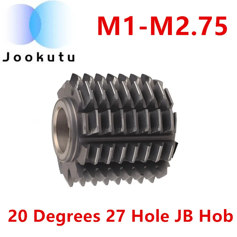 M1 M1.25 M1.5 M1.75 M2 M2.25 M2.5 M2.75 Pressure Angle 20 Degrees 27 Holes JB Gear Hob HSS