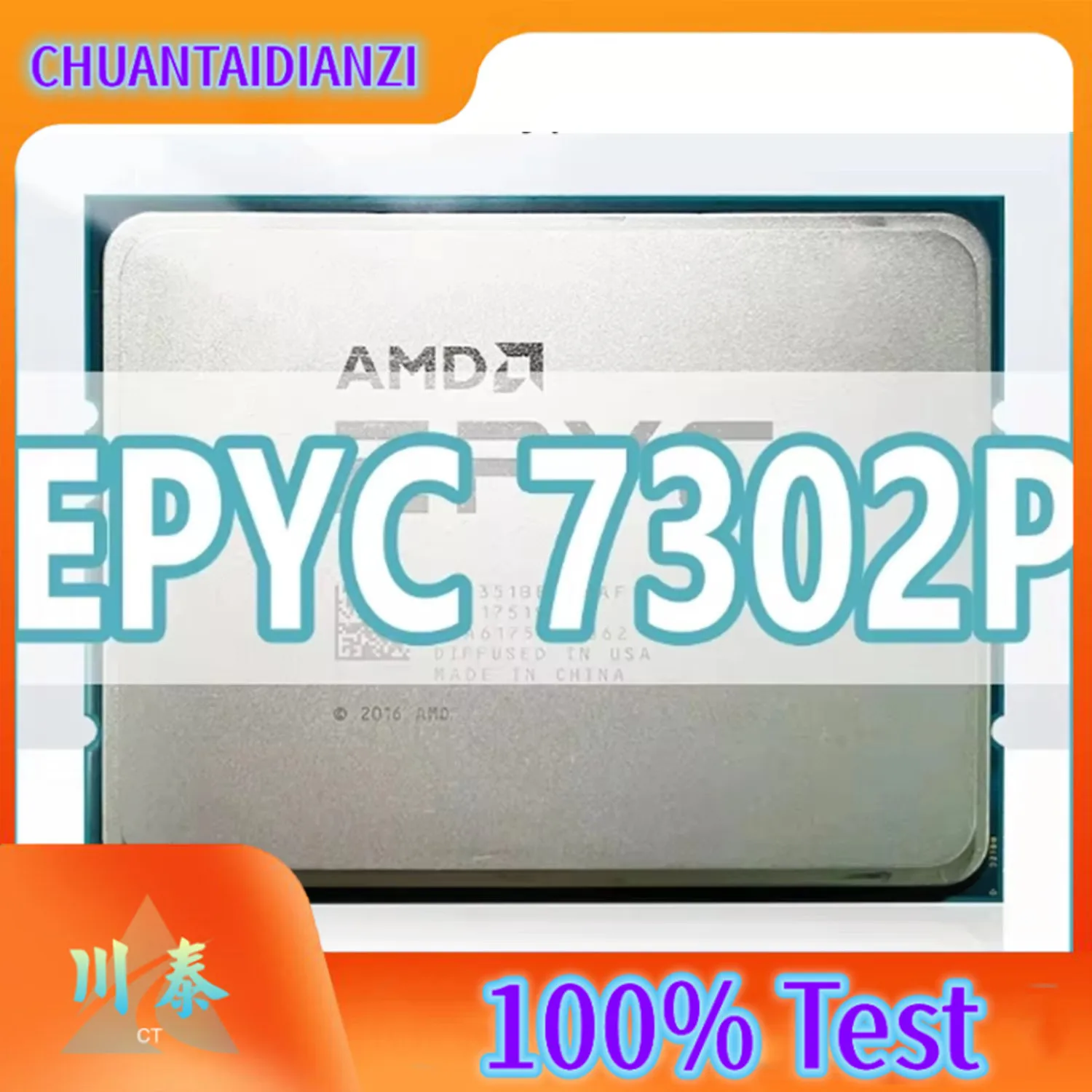 EPYC 7302P CPU 7nm 16 Cores 32 Threads 3.0GHz 128MB 155W processor Socket SP3 For H11SSL-i Mainboard Server 7302P