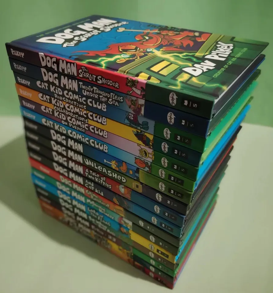 18 Books/Set The Adventures of Dog Man The Epic Collection Humor
