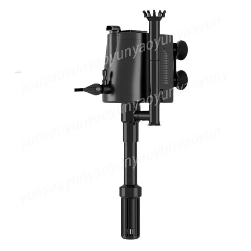 4-in-1 Multi-function Aquarium Filter Pump with Oxygen Aeration Water Circulation and Oil Skimmer Submersible Pump