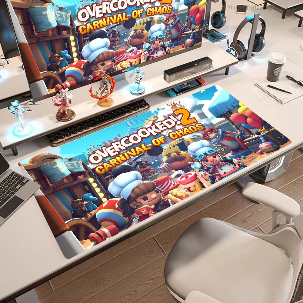 Overcooked Mousepad Large Keyboard Desk Mat Gaming Mouse Pad LockEdge Non-slip Mat