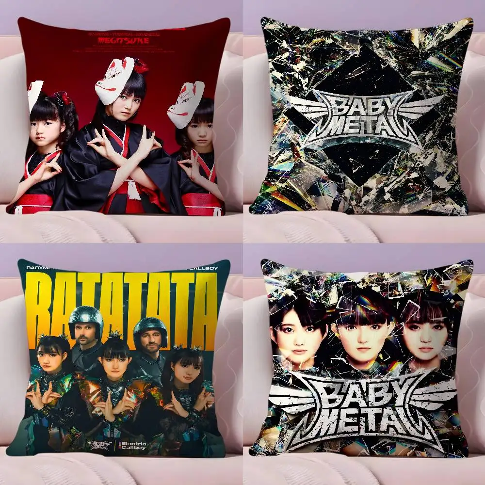 Rock Band B-Babymetal Pillow Case Pillowcase Ultra Soft Skin Friendly Fabric Cloud Like Comfort & Concealed Zipper