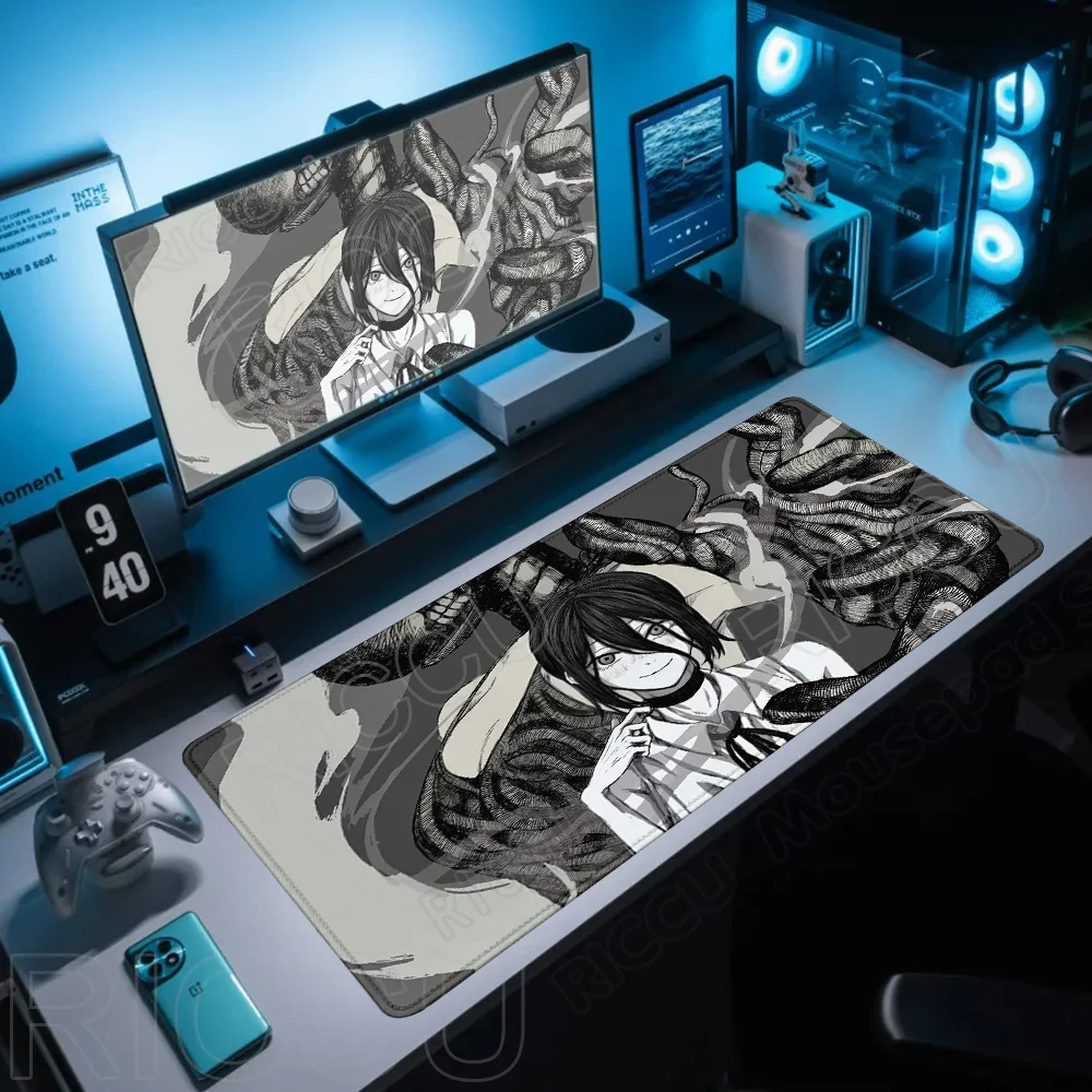 Comic Chainsaw Man XXL Mouse Pad Anime reze Gamer Makima Gaming