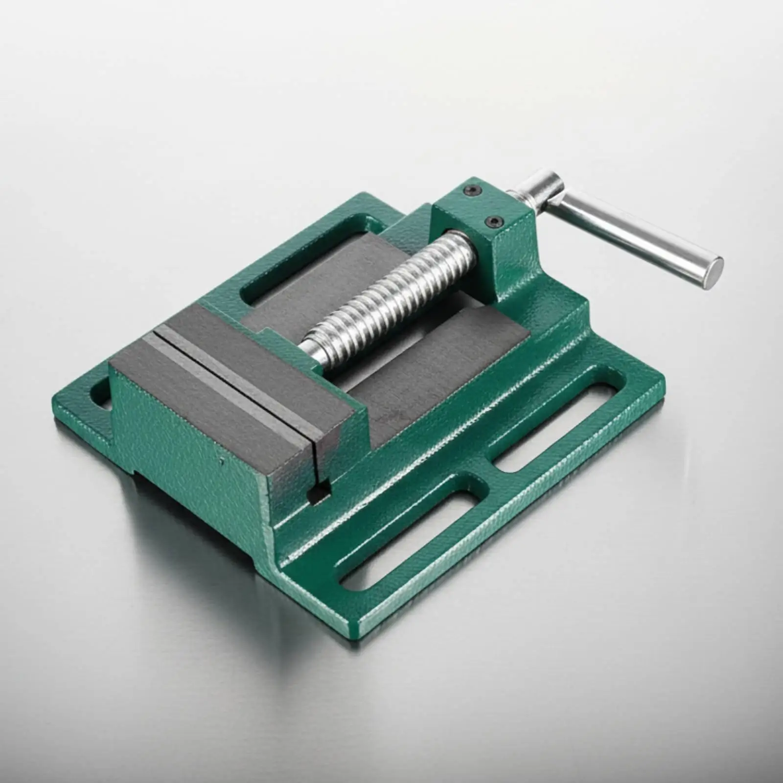 Heavy Duty Iron Bench Vise for Workshop Clamping Cast Steel Table Mount Pivot Grip Tool for Wood Metal Work