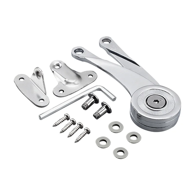 1/2pcs Hydraulic Randomly Stop Hinges Kitchen Cabinet Door Adjustable Polish Hinge Furniture Lift Up Flap Stay Support Hardware
