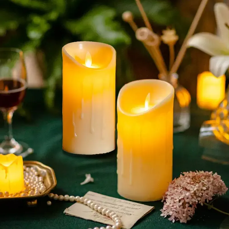 1 Pc Electronic Candle Lights Simulation Of Plastic Candles Wedding Party Birthday Decorations Family Ornaments Decorations