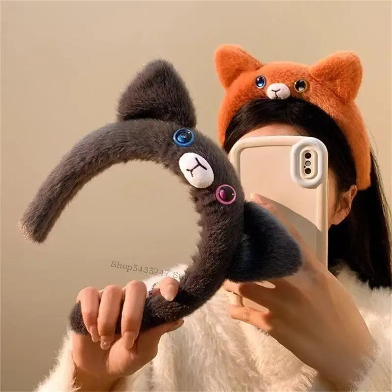 CATOON CATS BANDBABA CAIXO ACESSORIO FACOS RESPONDIÁRIOS LAVAGEM CABELO PARA MULHER GIRL DIAY EDIA E COSPLAY PARTE H7EF