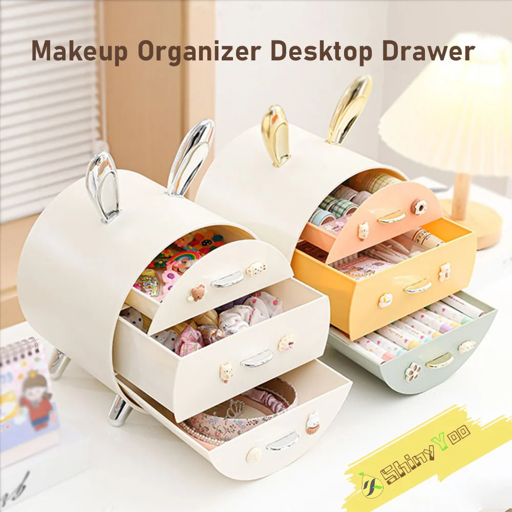 

Makeup Organizer and Storage for Perfumes Cosmetics Jewelry,Box for Countertop, skincare Cabinet Storage Bins Vanity Organizer