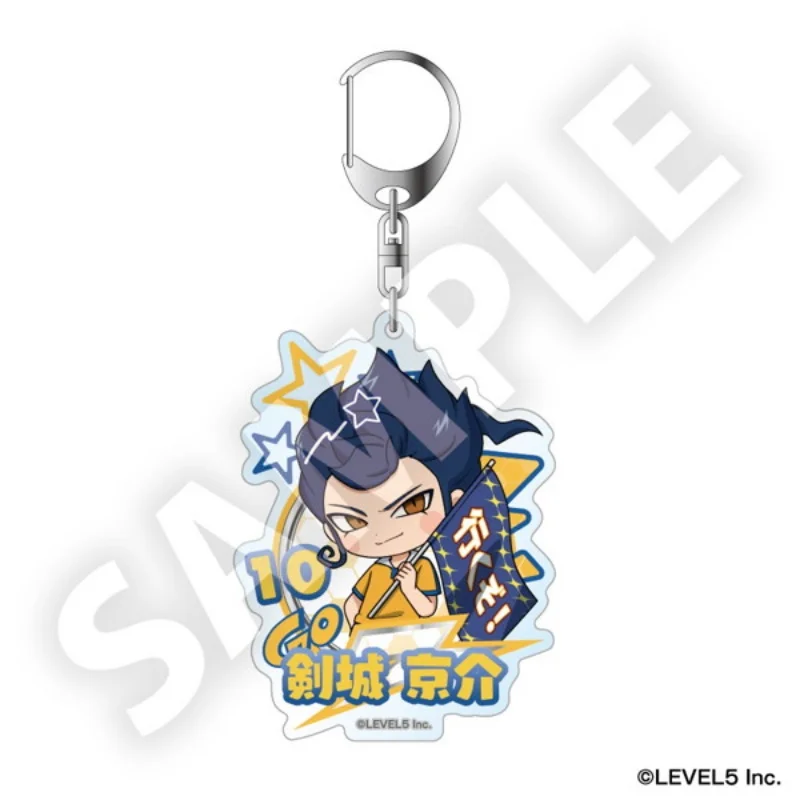 Anime Inazuma Eleven: Victory Road Sasanami Unmei Endo Haru Q-Style Acrylic Pendant Keychains Bag Decorations 6CM