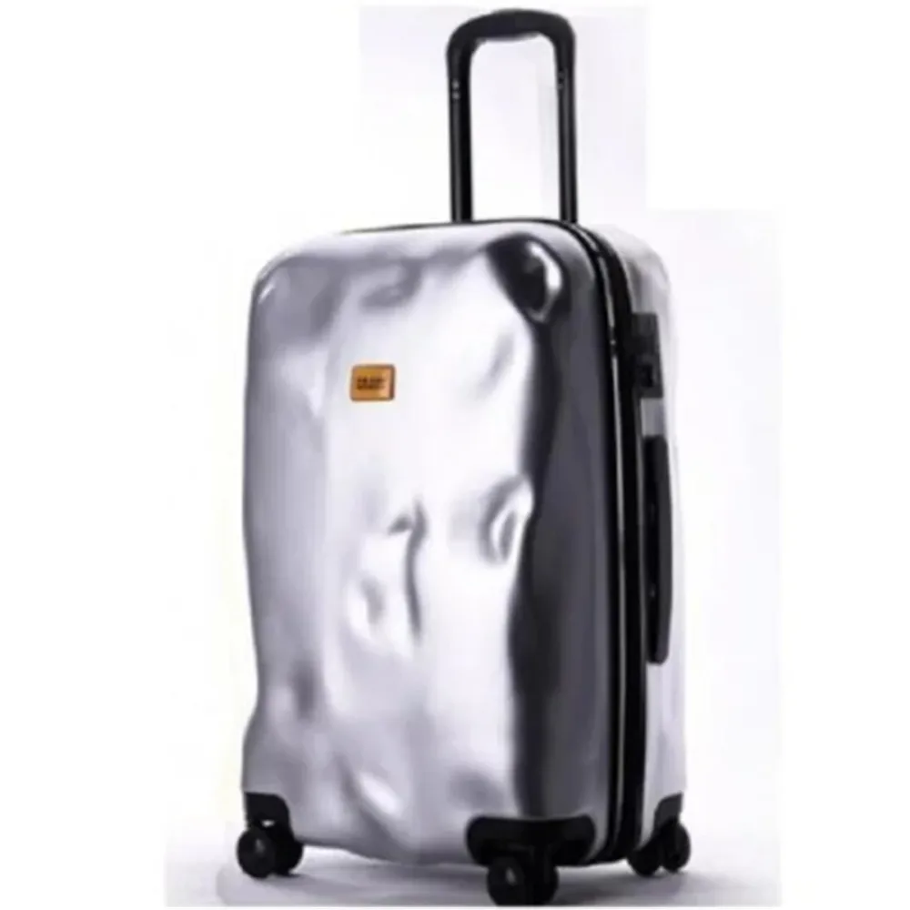 PC 20/24/28Inch Concave Convex Personality Trolley Box Rolling Luggage Trolley Suitcase Hard Shell Large Capacity Travel Bag