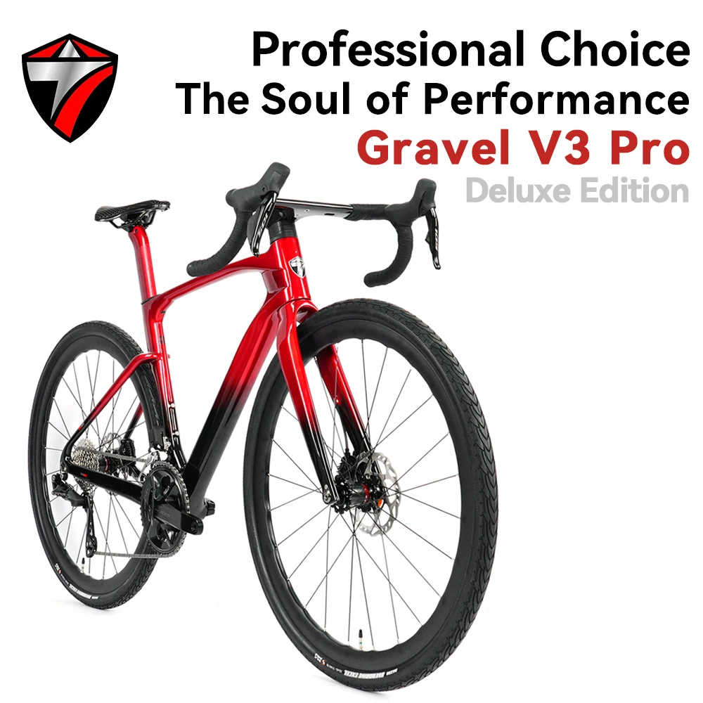 

TWITTER GRAVEL V3PRO Gravel Adventure Bike Hydraulic Disc Brakes Shimano/SRAM Groupset for All-Road Cycling & Commuting