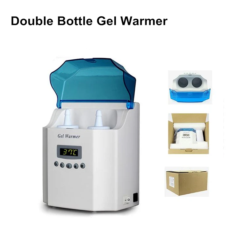 Double Bottle Cup LED Digital Electric Ultrasound Gel Warmer Heater