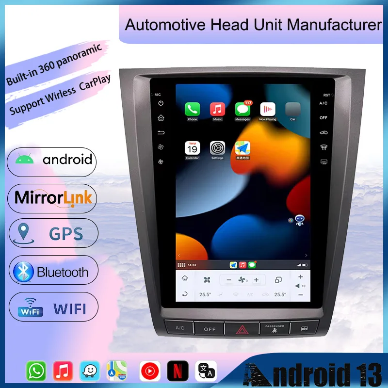 

Car Automobile Multimedia Player For Lexus GS300 GS350GS400 GS430 GS460 2004-2011 Android Radio Audio Screen Intelligent Systems