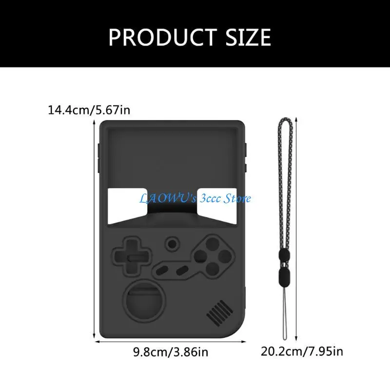 Copertina protetta Y8AD Shell silicone graffiato per console gioco RG40XX Skin Accessori da gioco per polvere per