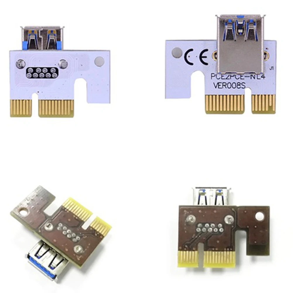 Tarjeta adaptadora PCI-E 1X, dedos dorados con ranura PCI-Express X1 para transformación de datos estable y rápida (VER008S, paquete de 5)