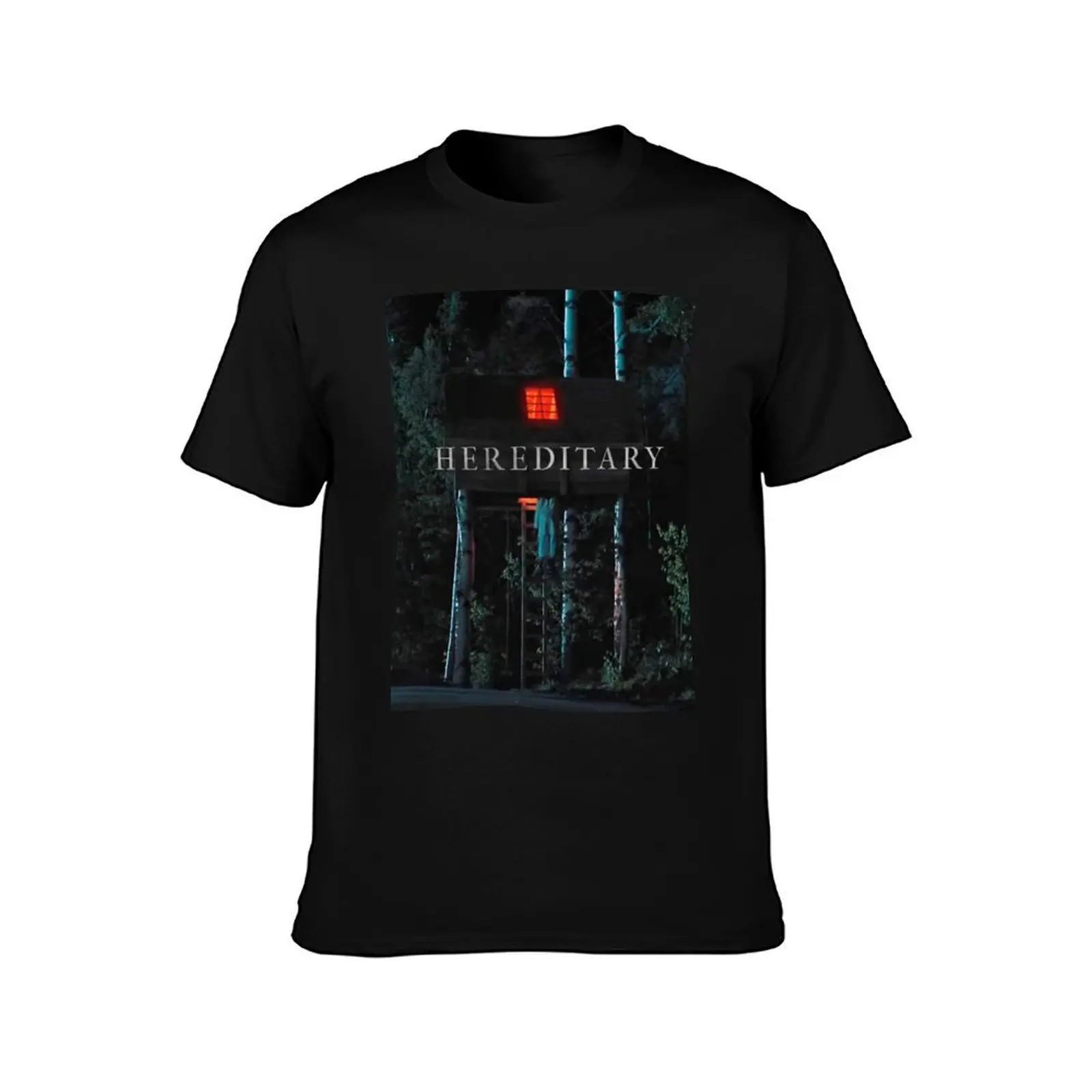 Hereditary T-Shirt, Summer Casual Cotton Tee, Oversized Streetwear Tops, Vintage Graphic Print, Loose Fit Short Sleeve