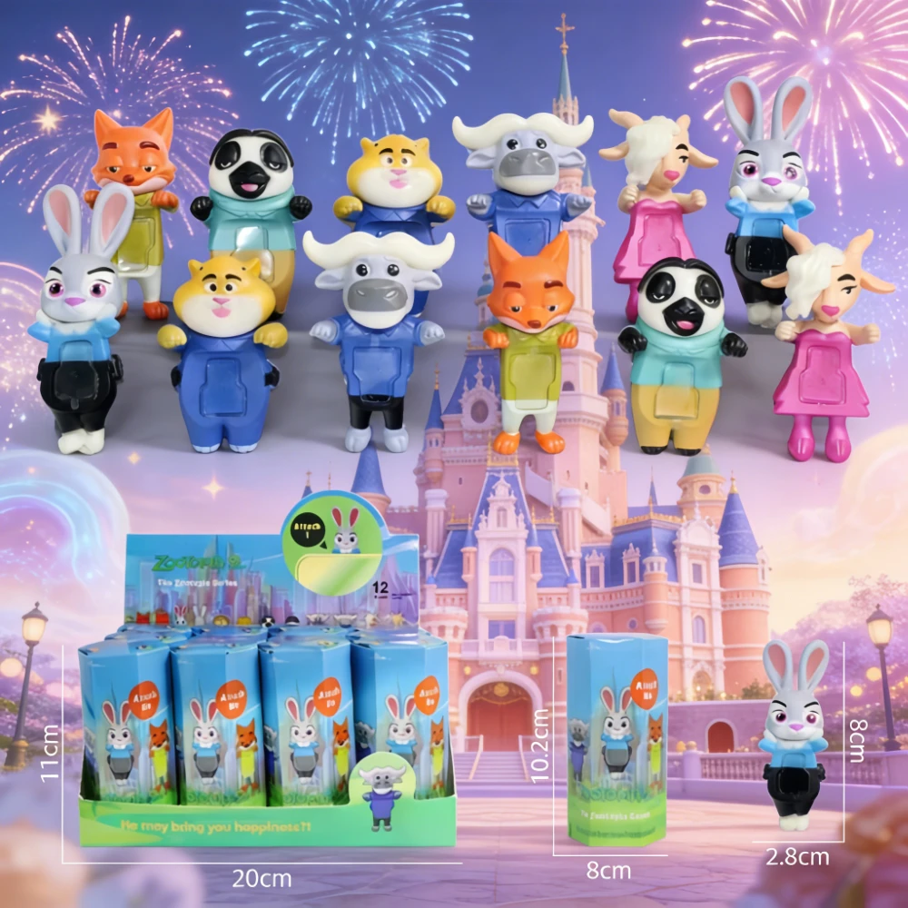 Boîte aveugle de Zootopia Disney, jolie figurine d'action Nick Judy, poupée en peluche, boîte mystère, figurines d'anime, sac à dos pendentif, cadeaux de noël