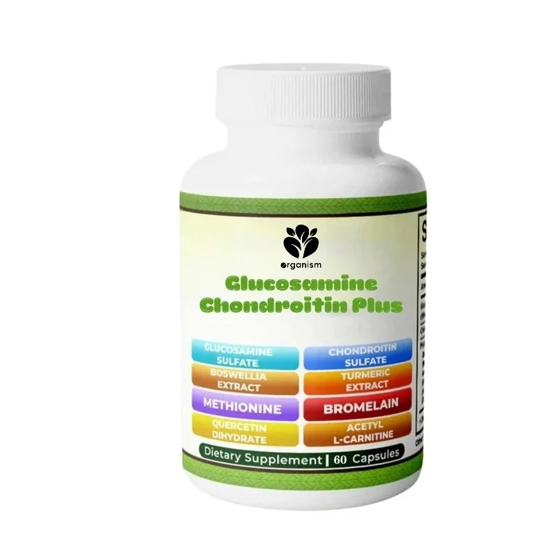 Glucosamine chondroitin sulfate Plus, containing glucosamine, chondroitin sulfate, and dimethyl sulfoxide, promotes flexibility