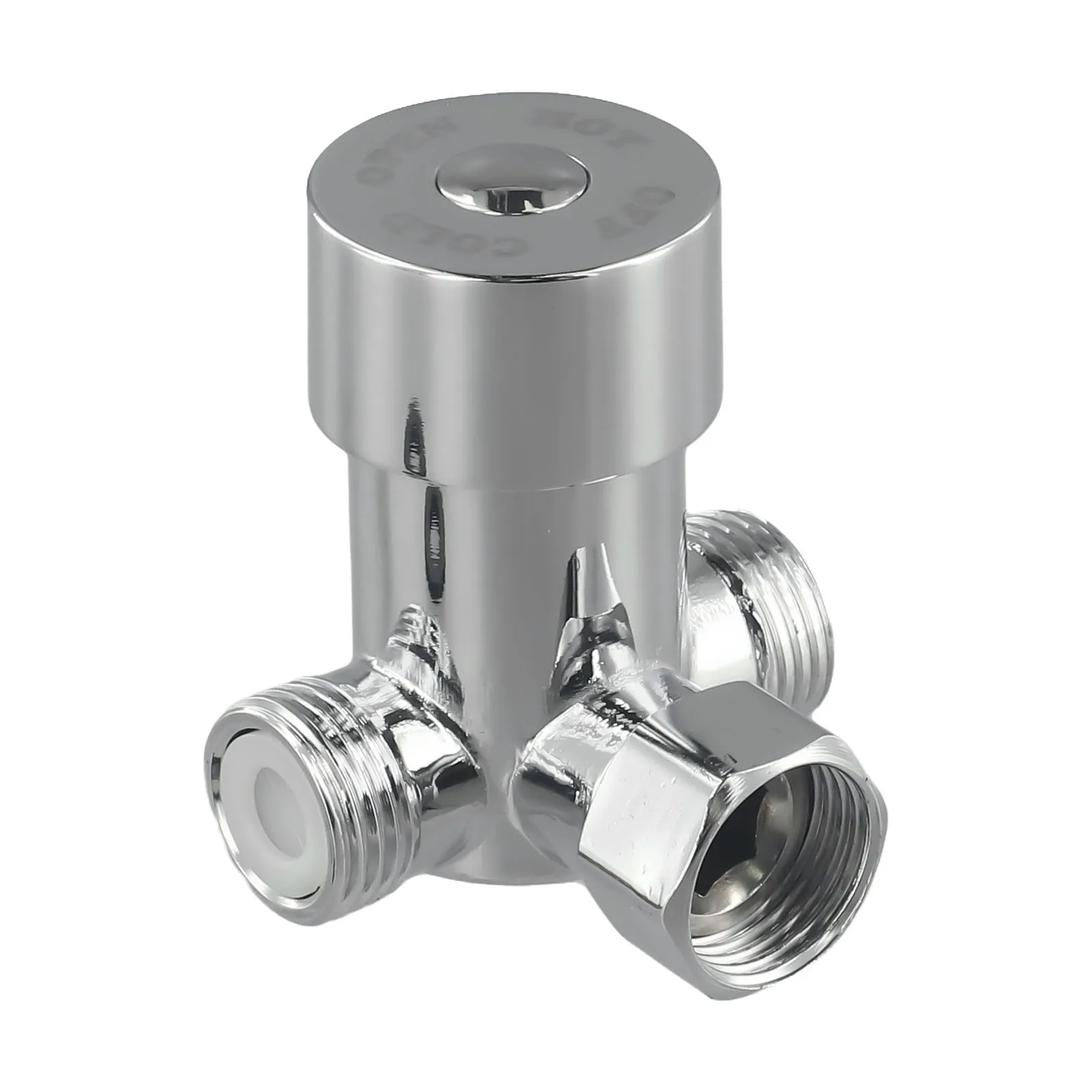 Hot Cold Water Mixing Valve Thermostatic Mixer Temperature Control Shower Faucet Three-way Adjustable Water Heater Control Valve