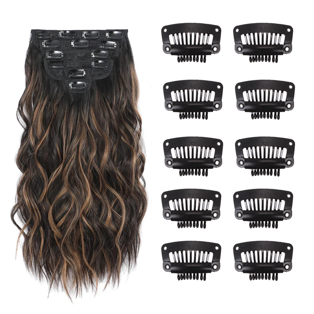 

1 Piece 0.6 Grams Clip In Hair Extension Wig Clips For Human Hair Bangs Snap Hair Clips For Extensions Plastics Comb For Closure