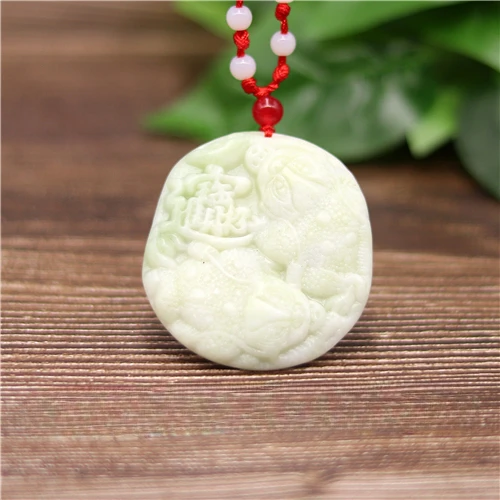 Natural White Chinese Jade Toad Pendant Wealth Necklace Charm Jewellery Carved Amulet Fashion Accessories Gifts for Women Men