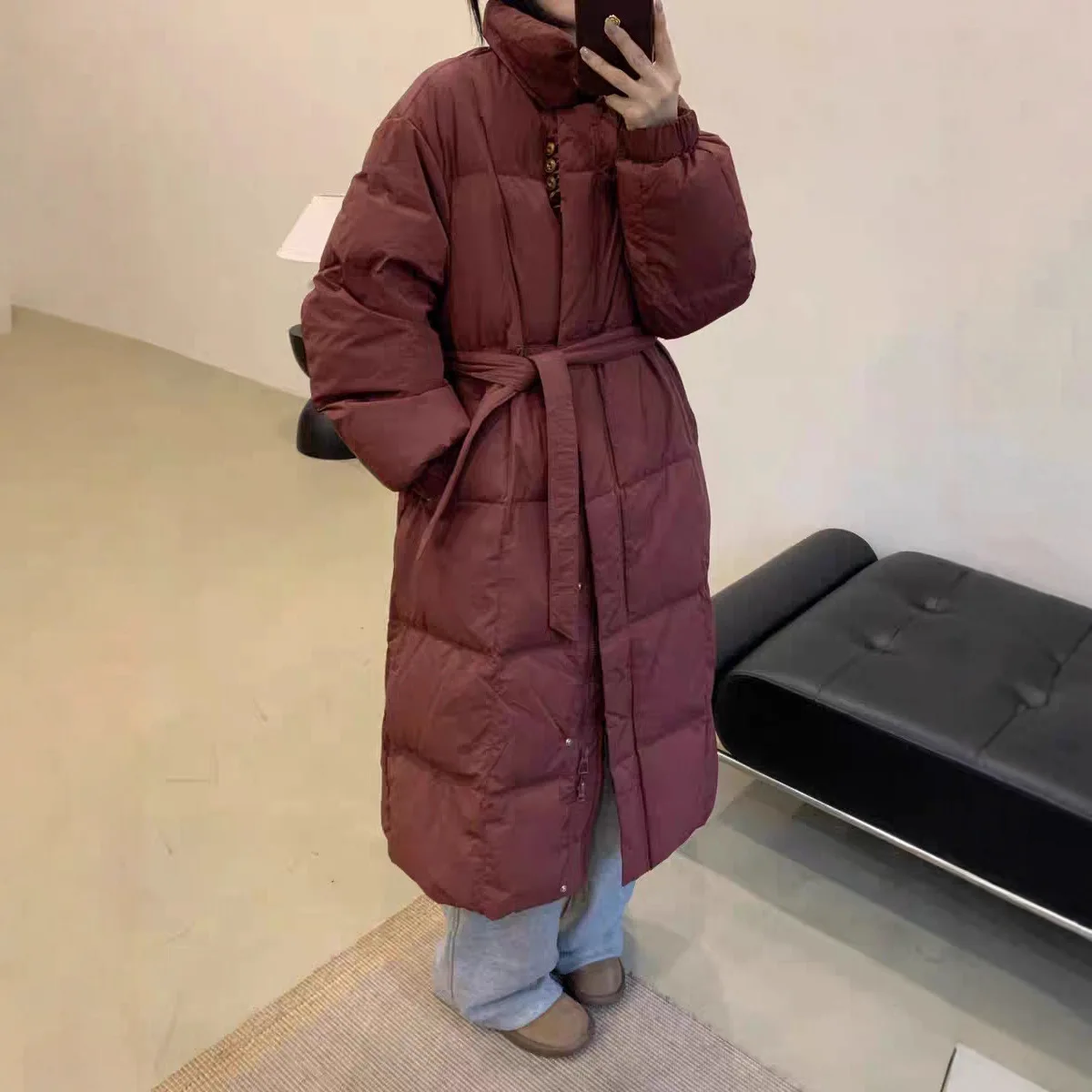 Winter Women's Down Jacket Loose Commuting Windproof Parkas