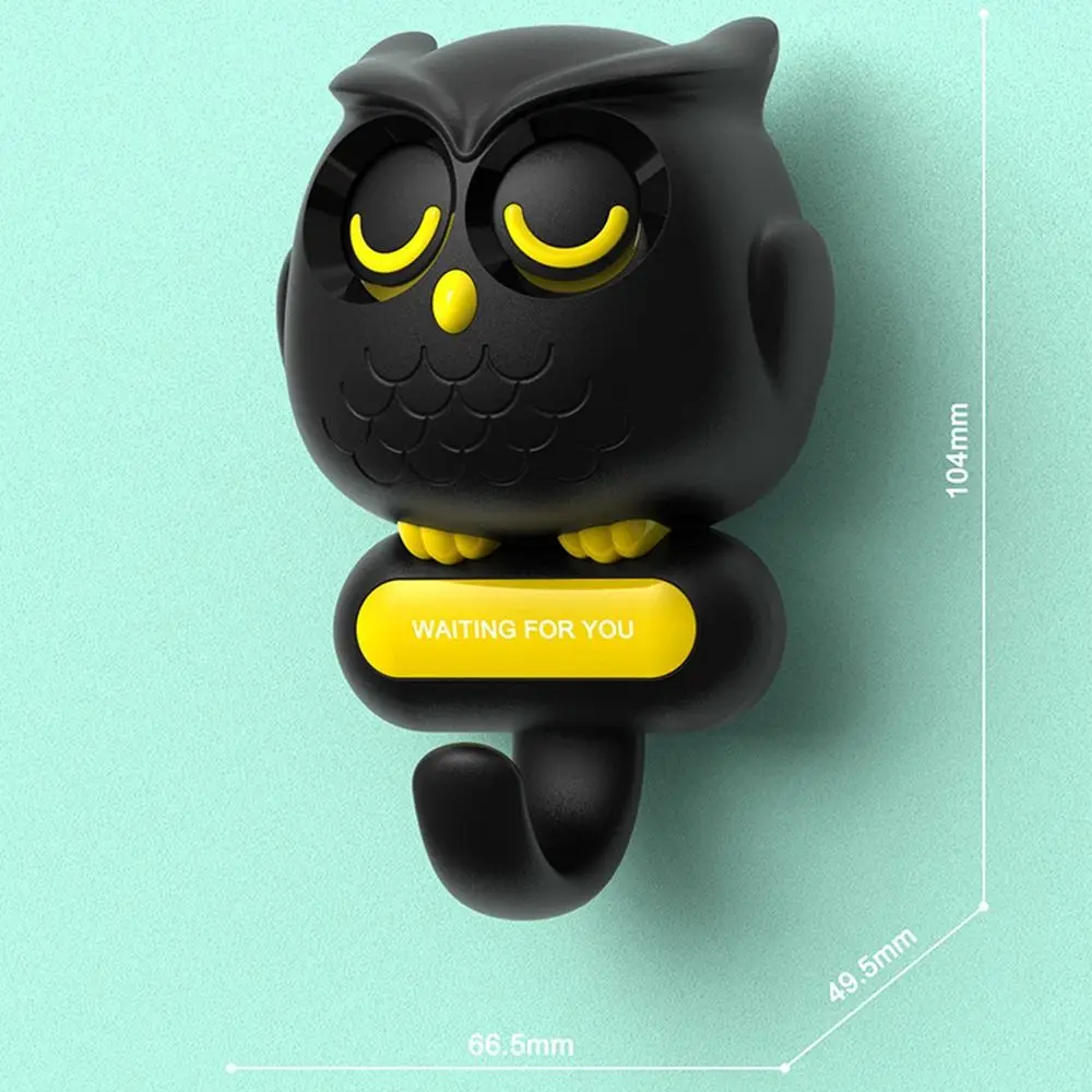 New Creative Owl Blink Hook Cartoon Animals Wall Hanging Hook Free Punching Hook For Clothes Hat Scarf Key Home Decoration