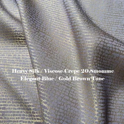 45'' Wide By Meter Heavy Silk Crepe Fabric Geometric Silk Viscose Material Wedding Evening Gown
