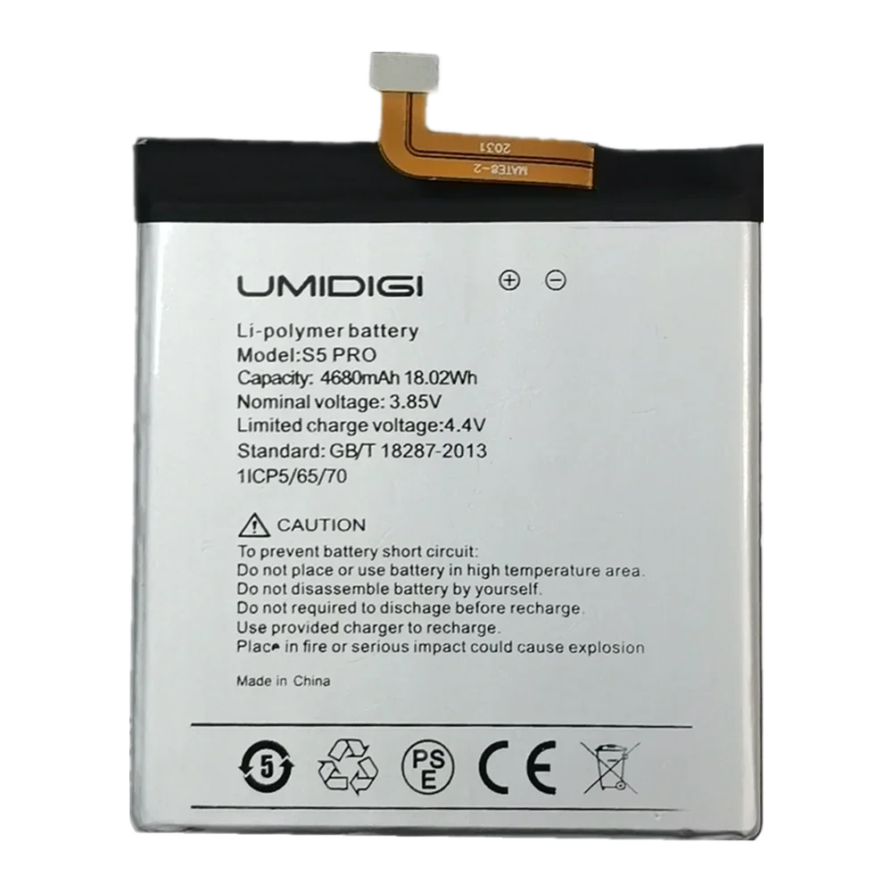 2024 Years 4680mAh 100% Original Battery For UMI UMIDIGI S5 Pro S5Pro Battery Batteria Batterie In Stock Fast Shipping