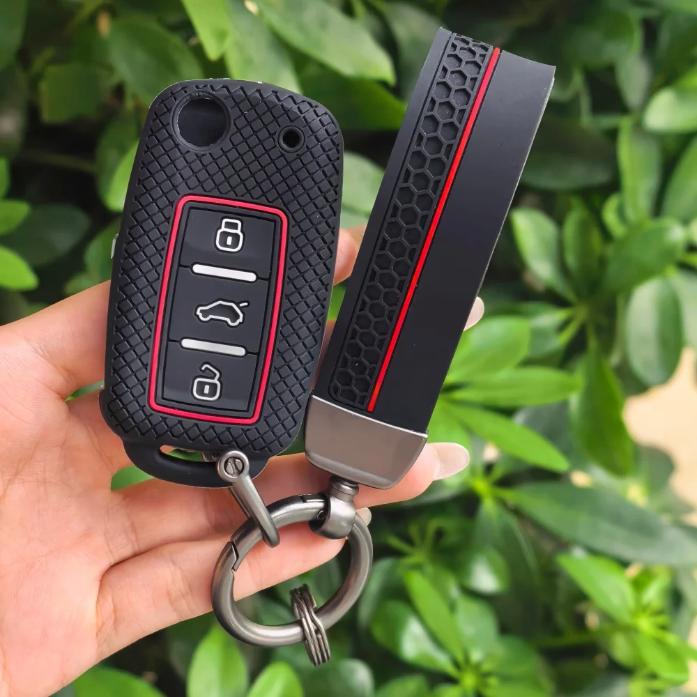 Car Key Case Cover Key Bag for Volkswagen VW Golf 3 4 5 6 Mk4 Mk6 Passat B5 B6 B7 B8 Cc Polo Tiguan Mk2 Touran Jetta 6 Bora Mk6