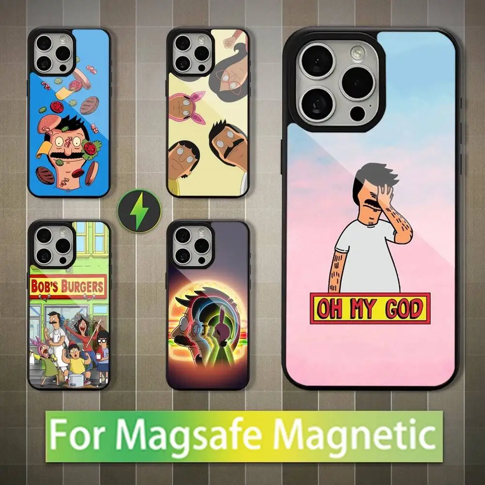 

Anime B-Bobs B-Burgers Funny Phone Case For iPhone 16,15,14,13,12,11,Pro,Max,Plus,Mini,Magsafe,Magnetic Wireless Charging Case