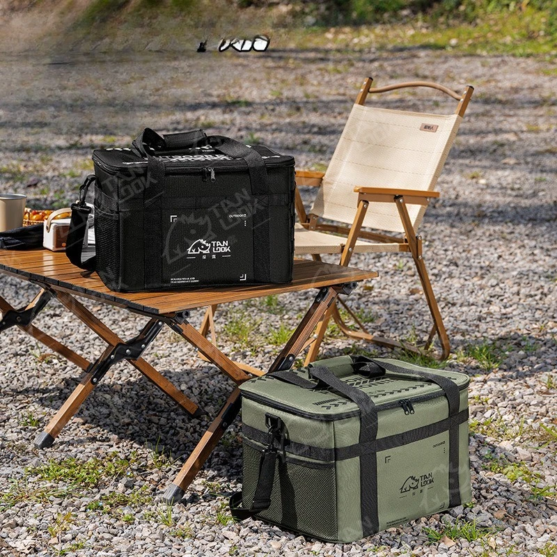 

Insulated Camping Cooler Bag - Large Thermal Lunch Tote with Thick Oxford Fabric, Leakproof Picnic & Beach Bag for Food Delivery