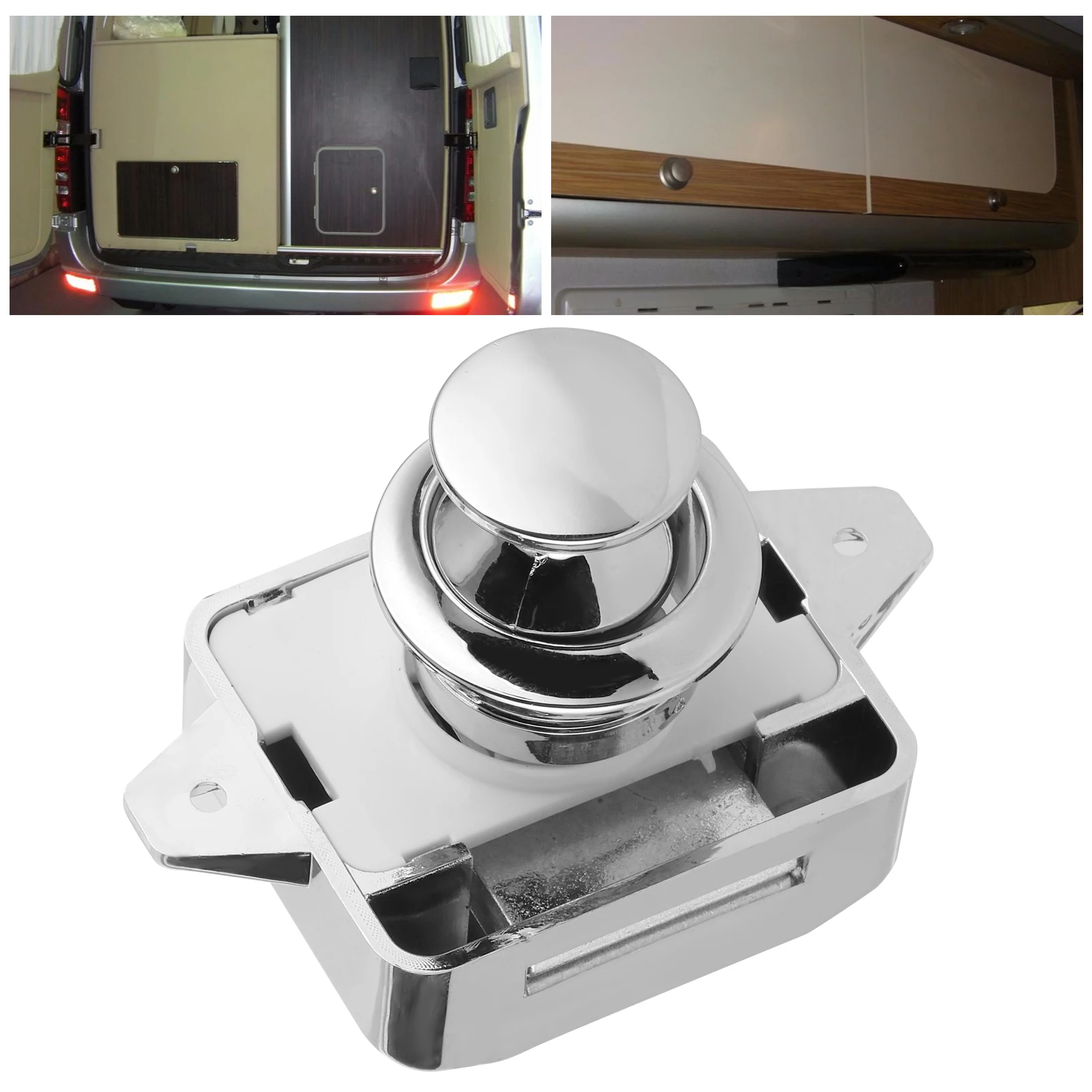 

Drawer Button Lock RV Push Button Lock Push Button Lock Cabinet Drawer Furniture Hardware for Boat RV Car