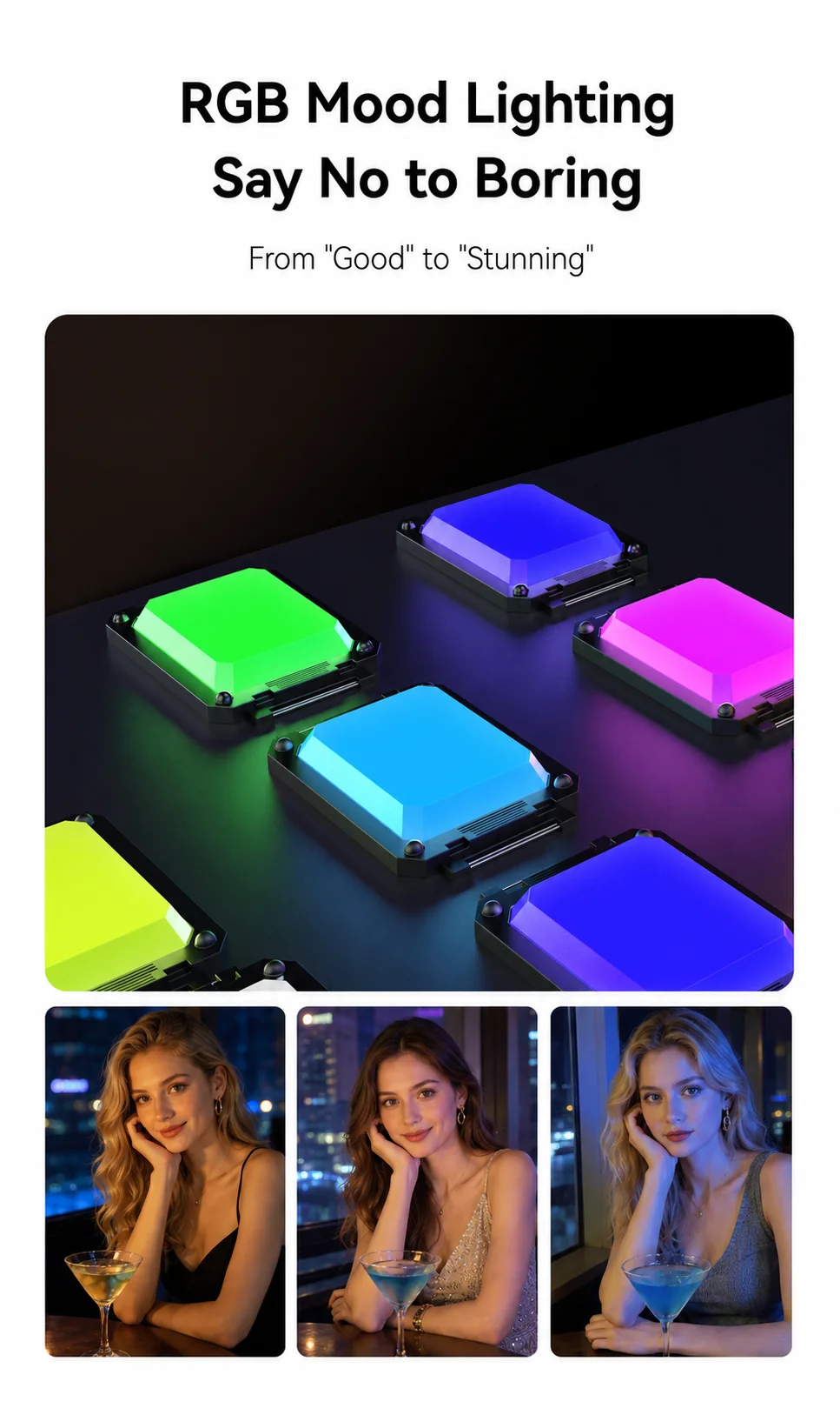 TELESIN Magnetisches RGB-Füllicht Handy-Kamera-Aufnahmegriff Telefonhalter Aufnahmehilfe Fernbedienungsgriff für Smartphones – Detail 8
