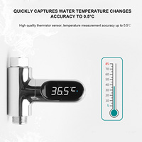 Thermostatic Shower Set With LED Screen Temperature Display Shower Self-Generating Water Temperature Smart Meter Thermometer