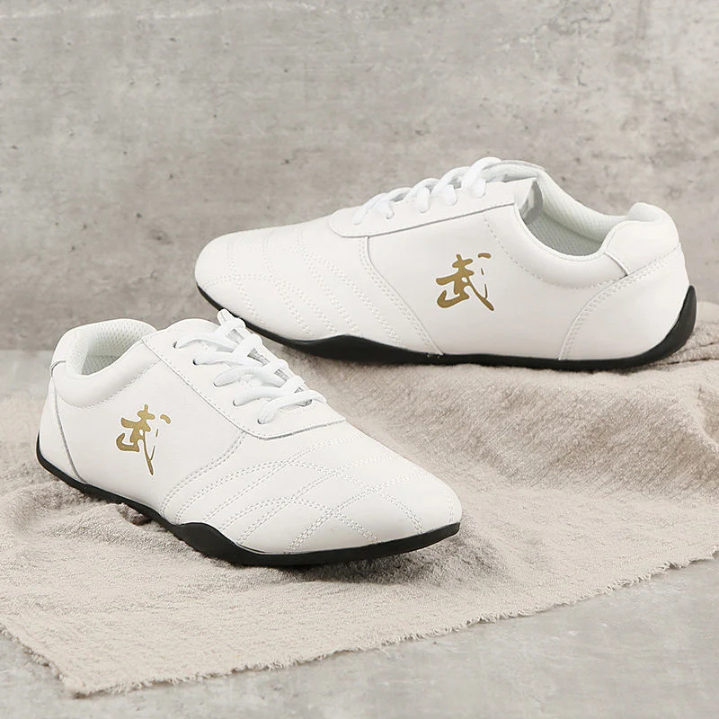 2026 New Genuine Leather Tai Chi Shoes High-End Martial Arts Morning Practice Kung Fu Stage Performance Workout Unisex Footwear