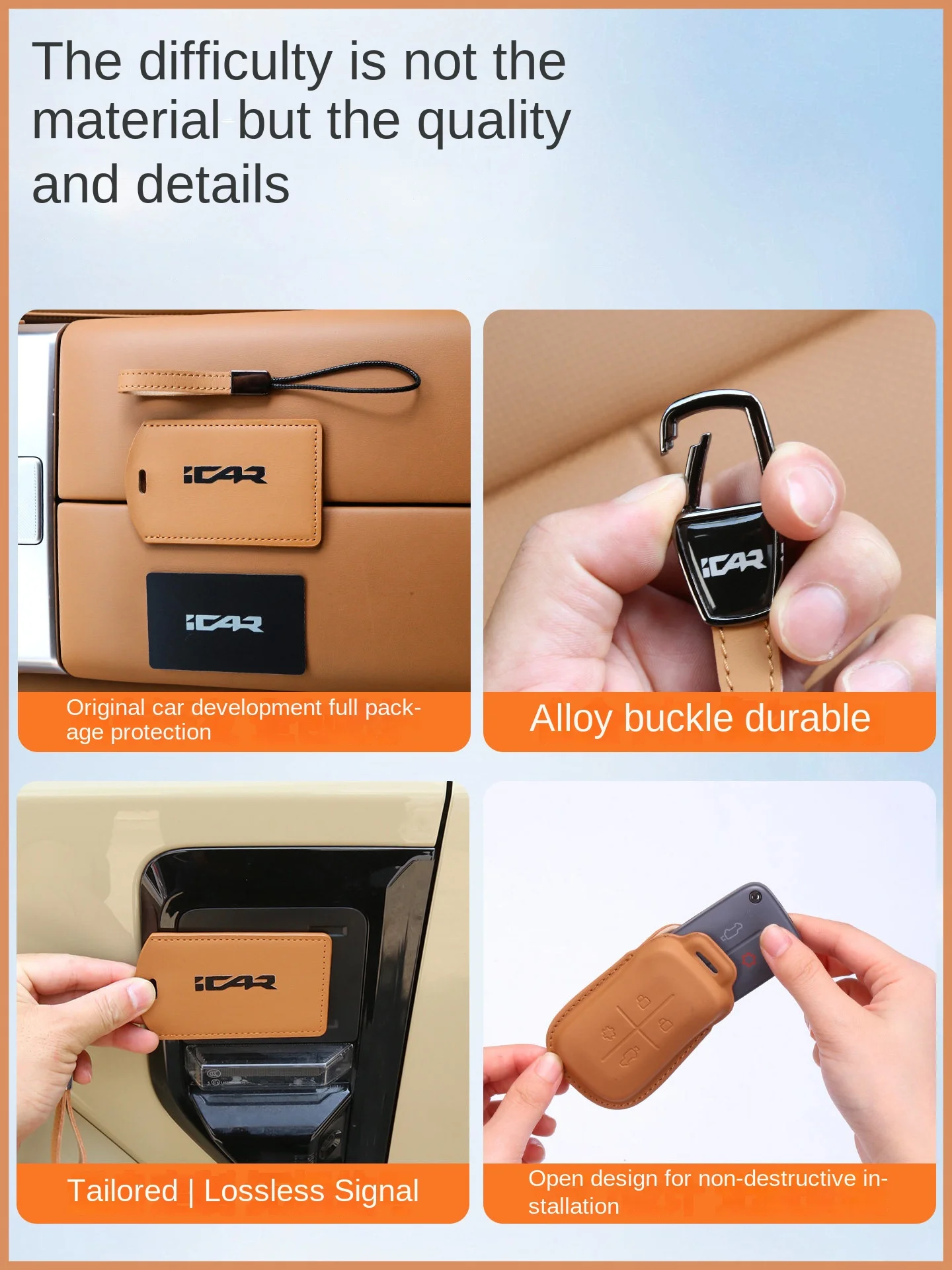 Chery icar v27 key case NFC card shell buckle cover modification accessories complete list interior