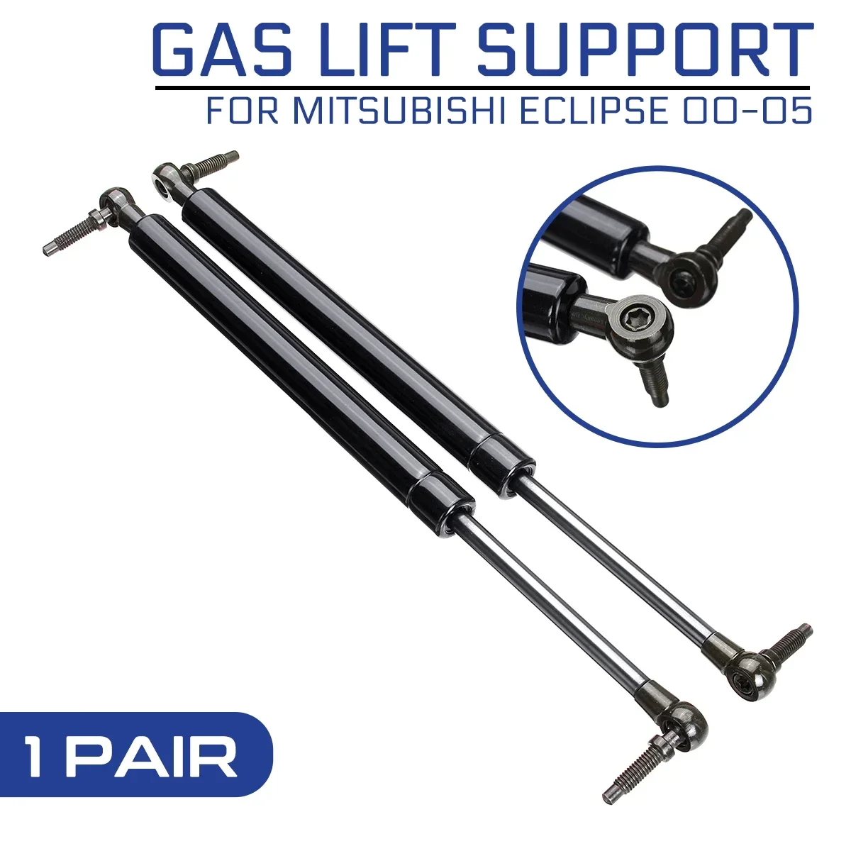 

2pcs Car Auto Rear Trunk Gas Charged Spring Lift Supports Props Rod Arm Shocks Struts For Mitsubishi Eclipse 2000-2005