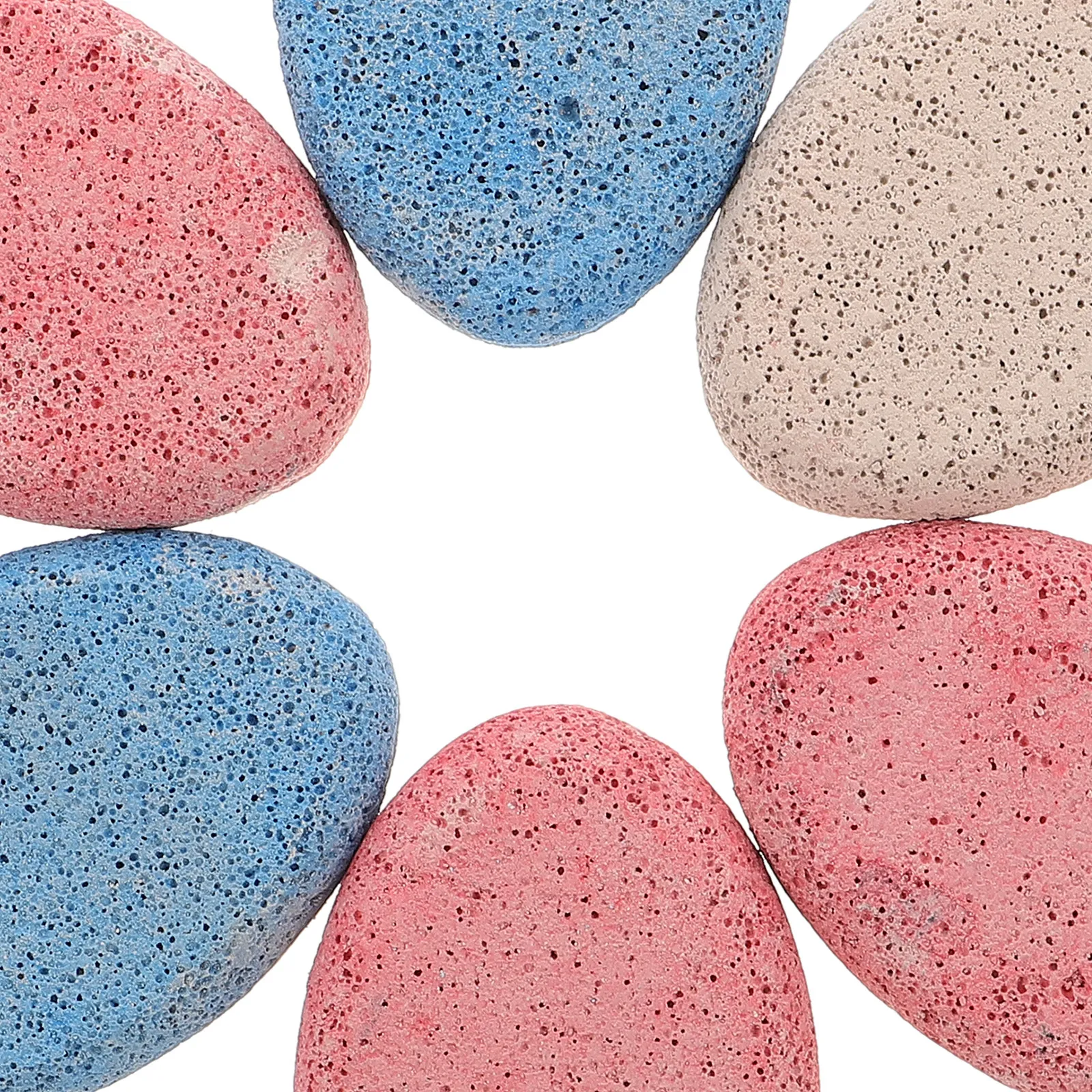 6Pcs Natural Pumice Stones Foot Callus Remover Exfoliating Dead Skin Foot Files Pedicure Tools Set Soft Smooth Feet Care