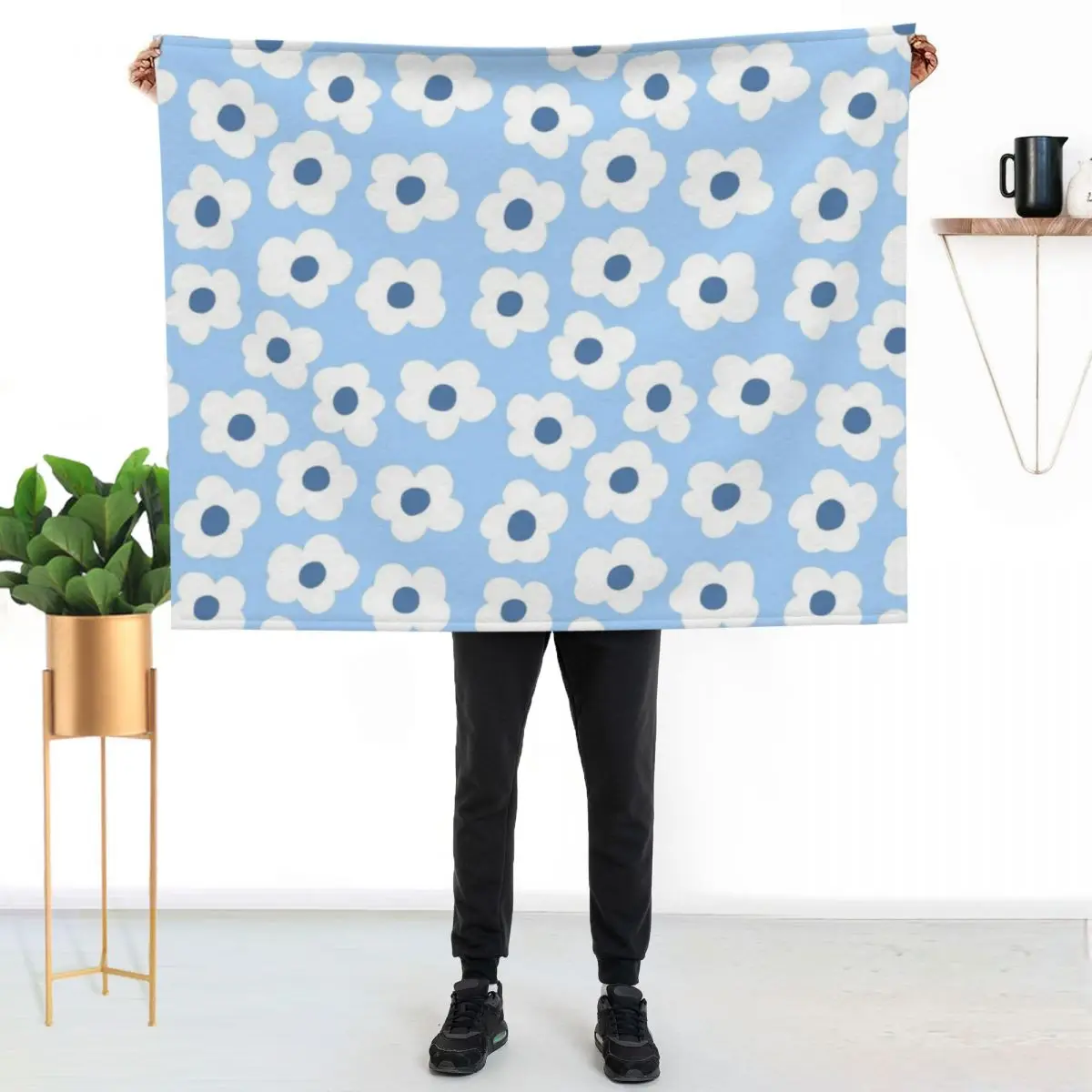 White Flower Pattern 2 Throw Blanket Beach Extra Large Throw manga Travel for babies valentine gift ideas Blankets