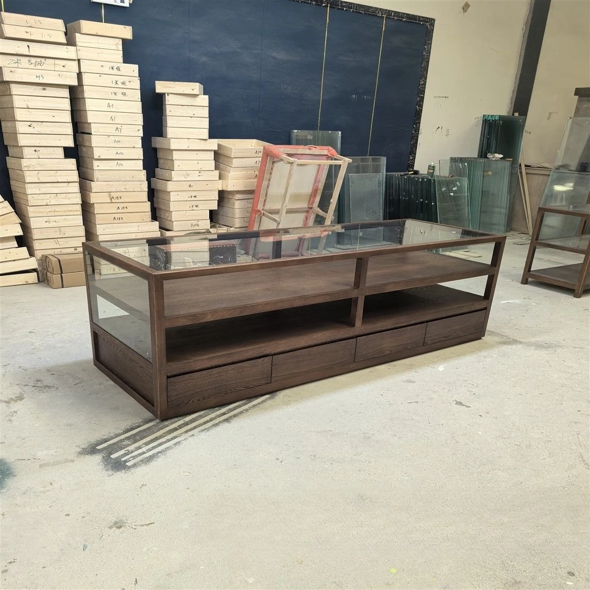 Nakashimadai clothing store display rack, floor-to-ceiling display rack