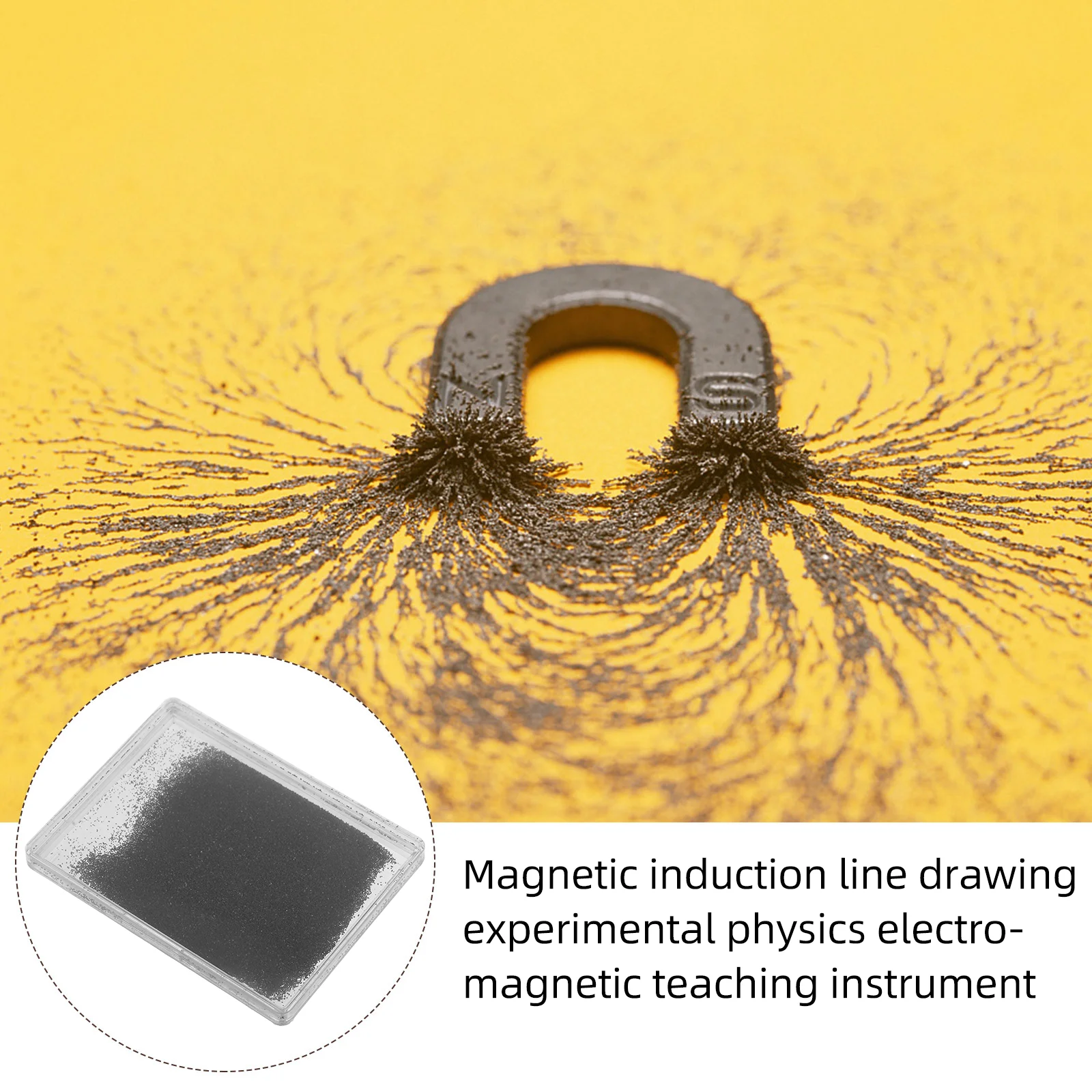 Magnetic Field Filings Line Instrument Physics Teaching Device Iron Oxide Powder Science Experiments