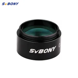 SVBONY 1.25in 0.5× Telescope Focus Reducer Green Broadband Coated Optical Lens, Standard M28.5x0.6 Thread for CCD Imaging