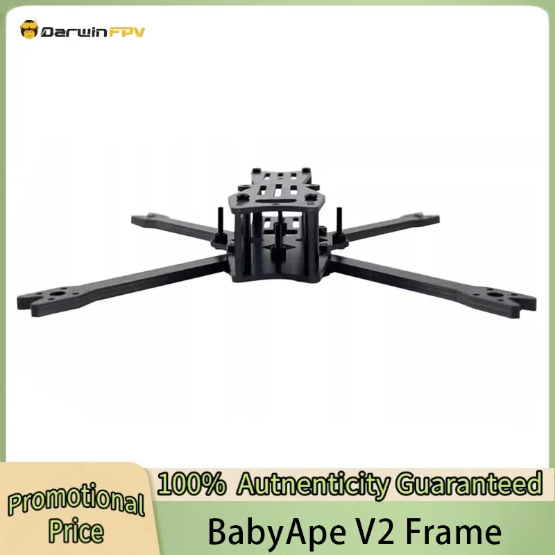 DarwinFPV  BabyApe V2 Frame 3Inch 143mm Wheelbase True X Quadcopter 3K Carbon Fiber Frame Kit Toothpick