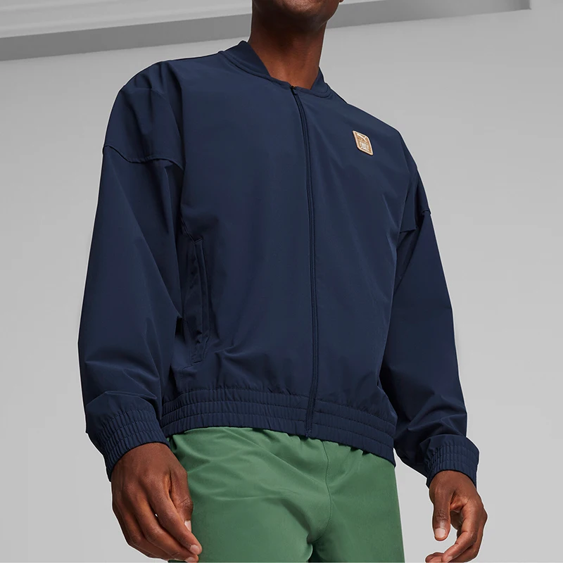 

Puma натуральная мужская спортивная свободная повседневная куртка FIRST MILE в стиле минимализма с воротником-стойкой 525395-14