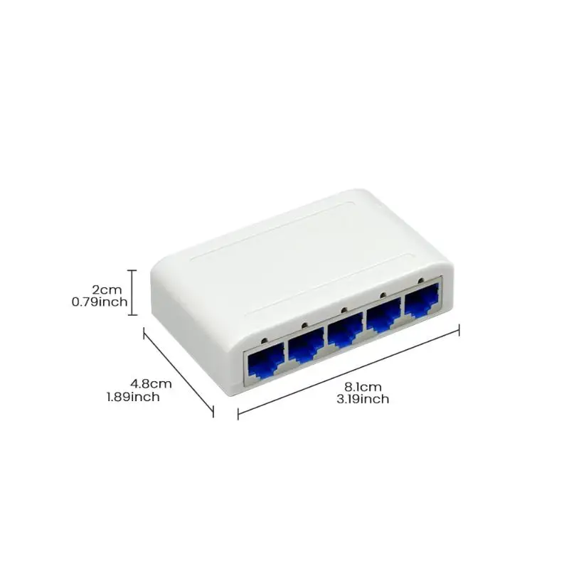 5 Port/8 Port 100Mbps Ethernet Fast Switch RJ45 Multi-port Data Network Switch Smart Hub Internet Injector Adapter